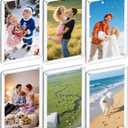 Dooiclear 6 Pack Magnetic Picture Frame for Fridge, 4x6 Inch Photo Frame for Refrigerator, Double Sided Clear Photo Frame, Acrylic Picture Magnet Frame for Home, School, Office