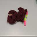 20 Strands 24 Inch Burgundy Dreadlocks Extensions Dread Locs Crochet Hair for Women Handmade Soft locs crochet hair braids Synthetic thin 0.6cm Hippie Double Ended Dreadlock