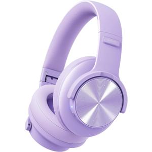 Picun B8 Headphones Wireless Bluetooth, 120H Bluetooth Headphone Over Ear with 3EQ Music Modes, Hands-Free Calls, Deep Bass Headphones for Travel Home Office Cellphone PC (Purple)