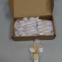 Flutesan 12 Sets Baptism Favors for Guests First Communion Wooden Cross Fridge Magnets with Flower and Bag, Christian Souvenirs Gift for Party Decoration, Baby Shower, Kitchen Decor (Classic,White)