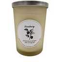 HD Designs Frosted Jar Candle - White Blackberry, 19 oz