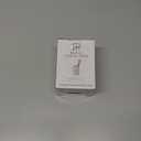 Essentra Home White Marble Toothbrush Holder | Small Toothbrush & Toothpaste Organizer | Blanc Collection