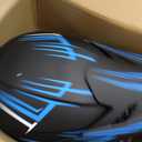 Youth Motorcross Helmet, Kids Dirt Bike Helmets, Motorcycle Helmets Off-Road Mountain Bike BMX MX ATV Helmet with(Gloves Goggles Mask) 4Pcs Set - DOT Approved (B-Blue, Medium)