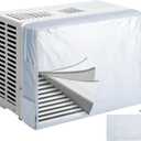 Insulated Window AC Cover for Inside with Side Pockets Blocks Drafts & Helps Save Energy | Waterproof, Machine Washable AC Unit Cover with Storage Bag (XL: 28*20*3.5inch)