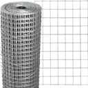 Hardware Cloth 12'' x 10' 1/2 in Galvanized Wire Mesh Roll (19 GA) Chicken Wire Fence Roll for Chicken Pen/coop Fences, Screen mesh, Rabbit/Snake Fences, Poultry enclosures, Handicraft Making, etc.