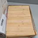 Kigley 8 Pieces Bamboo Drawer Organizer Kitchen Utensils Wooden Utensil Stackable Wooden Storage Box Bamboo Silverware Tray for Drawer(12 x 3 x 2 Inch, Wood)