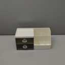 Makeup Organizer with Clear Drawers,Plastic Skincare Organizers for Vanity,Large Capacity Makeup Organizer Countertop for Cosmetics, Skincare,Office Stationery (Gray Drawer)