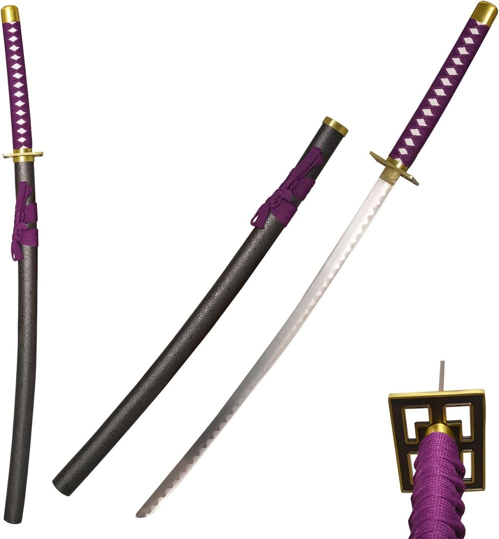 40.9" Metal Carbon Steel Anime Katana Kuchiki Byakuya's Senbonzakura Samurai Sword for Cosplay, Collection