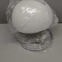 Lotus Atelier Chrome Bauhaus Light | Retro Mushroom Table Lamp for Room Aesthetic Modern Lighting for Bedroom | Mid Century Modern | Cool Retro Living Room Decor & Bedroom Decor (10.5" H x 9.5" W)