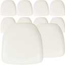 Flash Furniture Amelia 10 Pack Hard White Vinyl Chiavari Chair Cushion