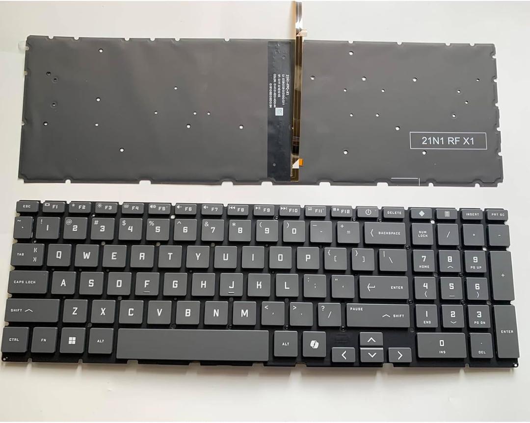 Laptop Replacement Keyboard US for HP Victus 15-FA 15-fa0000 15-fa0031dx 15-fa0032dx 15-FB TPN-Q278 TPN-Q279 15-fa1093dx Without Frame,Backlit,No TrackPoint