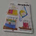 Simplicity Backpack, Bed Organizer and Pillow, One Size Sewing Pattern Kit, Code S9513, Multicolor