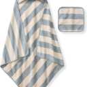 Burt's Bees Baby Hooded Woven Terry Towels Organic Cotton, Unisex Bath Essentials, Soft Nursery Towel for Infants, Toddlers, Kids