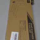 12 Inch Heavy Duty Floating Shelf Bracket, Wall Mounting Industrial Black Shelf Brackets, 1/5 Inch Thick Iron Metal Brackets for Shelves 6 Packs