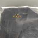 Men's Premium Wool Blend Double Breasted Long Pea Coat (Black1) XL