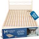 Meliusly SlatSure King Size Bunkie Board  Heavy Duty Vertical Bed Slats & Foldable Wooden Support Board for Sagging Mattress or Platform Bed Frame, Box Spring Alternative and Replacement