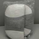 Momcozy Plus W Shaped Pregnancy Pillow for Sleeping - Adjustable Maternity Pillow for Side Sleepers - Portable Wedge Belly Support -Compact Design for Back Belly and HIPS, Grey White