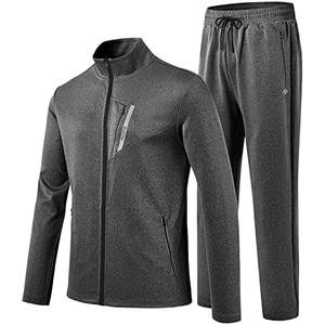 MoFiz Men's Tracksuits Set Long Sleeve Causal Full Zip Running Sports Sweatsuit For Men 2 Piece Outfits, M