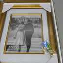 Yaetm 11x14 Gold Picture Frame with Decorative Inner Frame & Tempered Glass, Display 8x10 Photos with Mat on Wall - Portrait or Landscape - Ideal for Office & Home Dcor (Vintage Gold, Single)