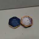 NUTRIUPS 6 Pack Soy Sauce Dish 1.6oz Ceramic Dipping Bowls 3.9inch Dipping Sauce Bowl Small Bowls for Side Dishes (Flower-Set of 6)