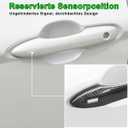 Easy Peel-and-Stick Car Door Handle Cover Protector Compatible for Toyota Camry 2018-2023 2024 2025 2026 Corolla Venza 2021-2026 Prius 2016-2019 Carbon Fiber Outdoors Accessories (4 pcs)