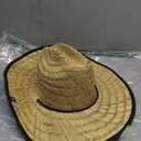 Straw Visor for Women | Packable Beach Visor & Sun Visor | Sun Protection | One Size | Hemlock (Bare Black)