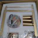 Dining Room Light Fixture, 6-Light Gold Chandelier Modern Metal Industrial Chandelier Lighting for Farmhouse Living Room Kitchen Entryway (Gold, E12 Bulbs Not Included)