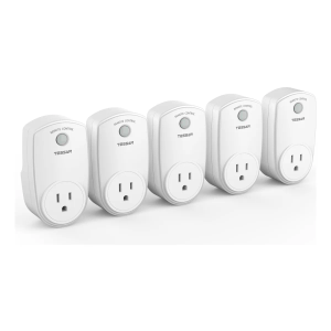 Wireless Remote Control Outlet, TESSAN Electrical Wall Plug with ON/Off Light Switch for Indoor String Lights, Lamps, Home Appliances, 100ft Range (2 Remotes + 5 Outlets)