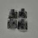 Square Self Adhesive Towel Hooks - 4 Pack Matte Black Metal Hooks, Right-Angle Design for Towels, Robes & Hats, Organize Bathroom, Kitchen, Entryway, Doors, Cabinets on Smooth Surfaces