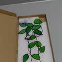 Lolitarcrafts Plant Stained Glass Window Hangings Faux Plant Leaf Suncatchers for Plant Lovers Monther Day Gifts