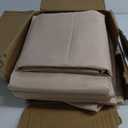 sancua Rectangle Tablecloths 6 Pack - 90x132 Inch - Beige Washable Fabric Cloth Table Cloth, Large Reusable Polyester Table Covers for Wedding, Party, Birthday, Banquet