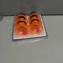 Reusable Soda Can Lids - 6-Pack Spill-Proof, Snap-On Covers for Freshness and Protection, Orange Can Toppers Set of 6