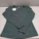 ANRABESS Womens Long Sleeve Thermal Shirts Slim Fit Basic Tee Tops Warm Fleece Undershirts 2025 Fall Winter Layer Outfits (Medium, Deep Green)