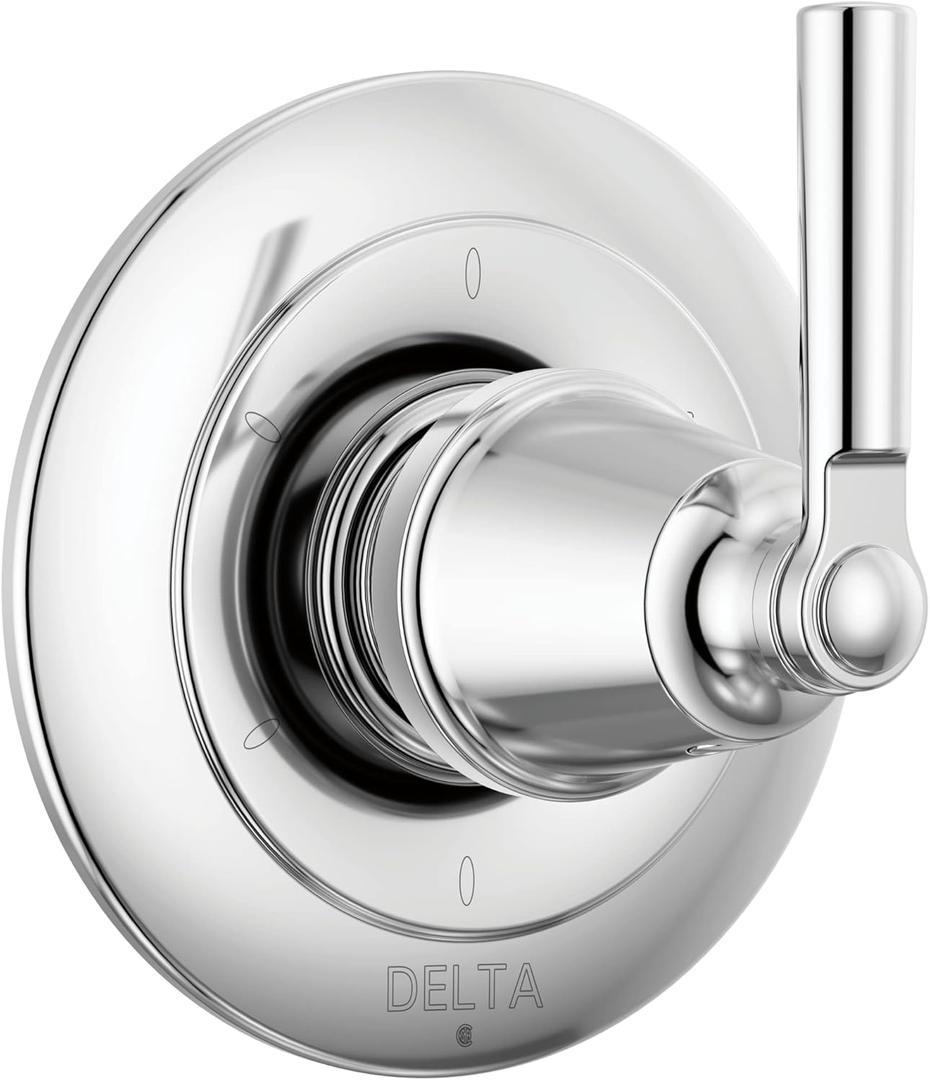 Delta Faucet Saylor Chrome 6-Setting Shower Handle Diverter Trim Kit, Diverter Valve Trim Kit, Shower Diverter Kit, Chrome T11935 (Valve Not Included)