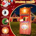 Capoda 6.9ft Circus Ticket Inflatables Booth Inflatable Carnival Decorations Blow Up Circus Ticket Built in LED Lights for Halloween Carnival Theme Party Yard Garden Outdoor Photo Booth Props Supplies