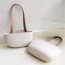 Silicone Sponge Holder for Kitchen Sink Caddy, Saddle Faucet Caddy Sink Organizer for Sponges, Scrubbers, Soaps, Set of 2