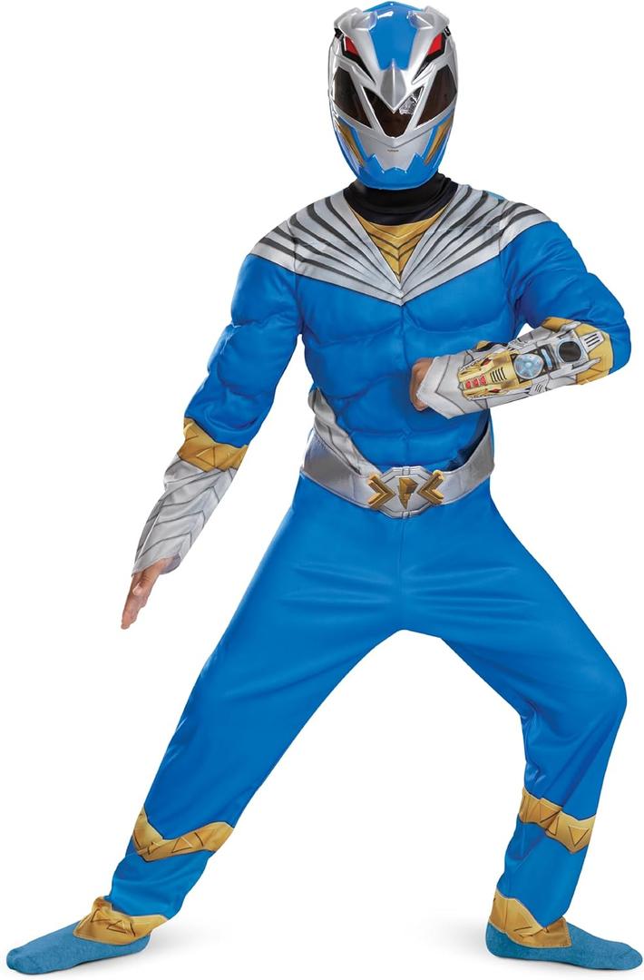 Disguise boys Blue Ranger Costume for Kids, Official Muscle Padded Power Rangers Cosmic Fury Costume (M (7-8)) Disguise boys Blue Ranger Costume for Kids, Official Muscle Padded Power Rangers Cosmic Fury Costume (M (7-8))