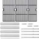 463347519 463347518 Grill Grates Heat Tent Replacement Parts for Charbroil 5 Burner 463243518 463275517 463275717 463373019 G470-0003-W1 Cooking Grids Heat Plates Burner Char-Broil Performance Parts