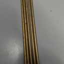 MECCANIXITY Brass Rods 1/4 Inch x 35 Inch Brass Solid Round Rod for Handle Pin DIY Craft Material Pack of 5