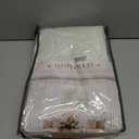 Cream White Blackout Drapes 96 Inches Long 2 Panels, Linen Room Darkening Fabric Thick for Bedroom Viral Pinch Pleated Window Curtains 96 Inches Long with Hooks Sound Deadening Insulated Thermal Cute