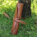 Pu Leather Tool Roll Pouch, 12 Slots, Hand Stitched Organizer Bag, Woodworking Tools Organizer