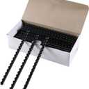 MYFULLY 100 Pack 19 Ring Plastic Comb Binding Spines | 1/2 Inch Diameter, 90 Sheet Capacity, Letter Size, Black Binding Comb (1/2" (90 Sheet Capacity))