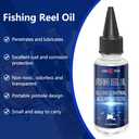 Multi-Purpose Fishing Reel Oil & Lubricant, Premium Formula for Fishing Reel Bearings, Bushings, Shafts | Long-Lasting Rust & Corrosion Protection (1 oz) (4 Pack)