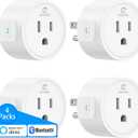 EIGHTREE Smart Plugs Compatible with Alexa Only, Voice Control, Outlet Timer, 10A Smart Outlet, White