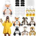 Bonerwhite 30 Pack Bottle Chug Baby Shower Games Blindfold Diaper Changing Set Woodland Animals Baby Dolls Baby Bottles for Baby Shower Game Gender Reveal Raffle Party Supplies Prizes Gifts for Adults