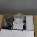 Unicozin Modern Bathroom Light Fixtures, 4 Light Vanity Lights Over Mirror, Black Wall Lamp with Clear Glass for Living Room Cabinet Bedroom Porch