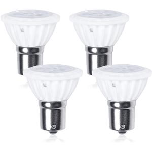 Bonlux 1383 1156 1139 1141 R12 LED Reflector Light Bulb, 4W 12V Elevator Bulbs BA15S Single Contact LED Reading Bulb Warm White 3000K for RV Camper Trailer Marine Boat Motorhome Light (4-Pack)