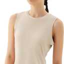 Women's Open Back Workout Tops - Sleeveless Yoga Tank Tops for Women, Moisture-Wicking Athletic Shirts for Running (S)