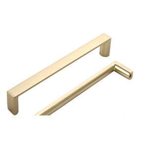 10 Pack Classic Cabinet Handles-5"/128mm Screw Spacing Matte Brushed Gold Furniture Hardware Handles for Kitchen Cabinets Bedroom Cabinet Pull