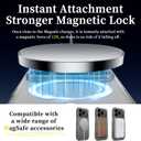 Magnetic Clear Case for iPhone 17 Pro Max, Shockproof Full-Body TPU+PC Hybrid Cover, Anti-Scratch Anti-Drop Transparent Protective Phone Case for iPhone 17 Pro Max